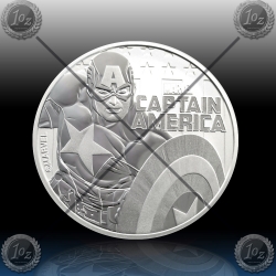 1oz TUVALU $1 (CAPTAIN AMERICA - MARVEL) 2019 *BU